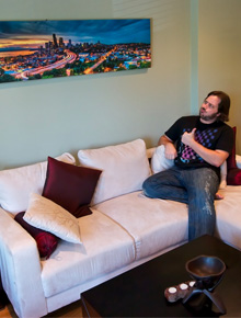 Seattle skyline HDR gallery wrap by Jacob Lucas